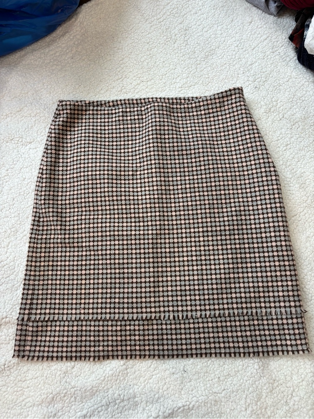 New Frontier Pink and Brown Polka Dot Pencil Skirt Size 10